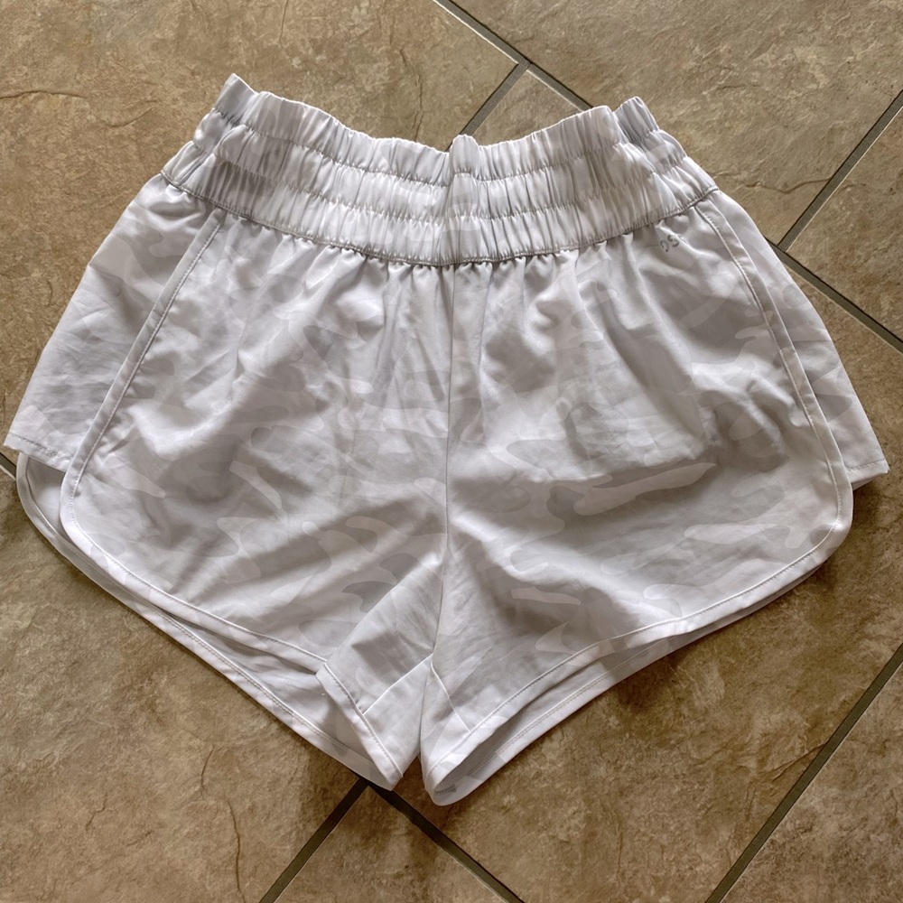White and Light Grey camo DSG athletic shorts